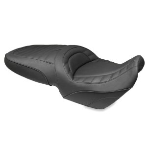 Can-Am Spyder F3 One-Piece Motorcycle Seat - Mustang Motorcycle - Standard Touring - Black - `15-`21